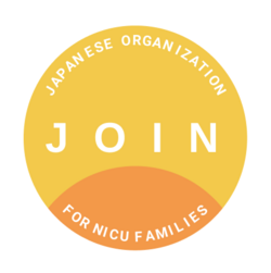 JOIN logo in circular orange and yellow design with text "for NICU families"