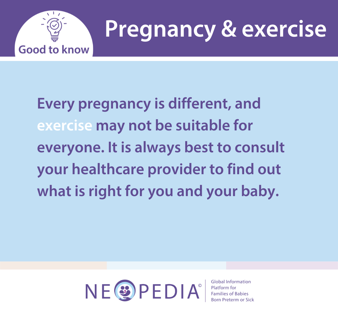 Every pregnancy is different, and exercise may not be suitable for everyone. It is always best to consult your healthcare provider to find out what is right for you and your baby.