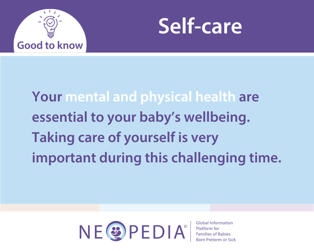Your mental and physical health are essential to your baby’s wellbeing. Taking care of yourself is very important during this challenging time.