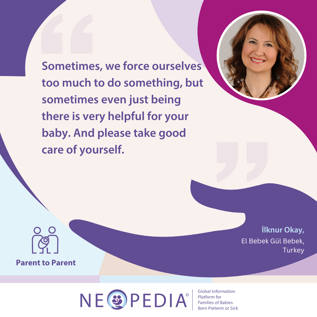 Sometimes, we force ourselves too much to do something, but sometimes even just being there is very helpful for your baby. And please take good care of yourself.