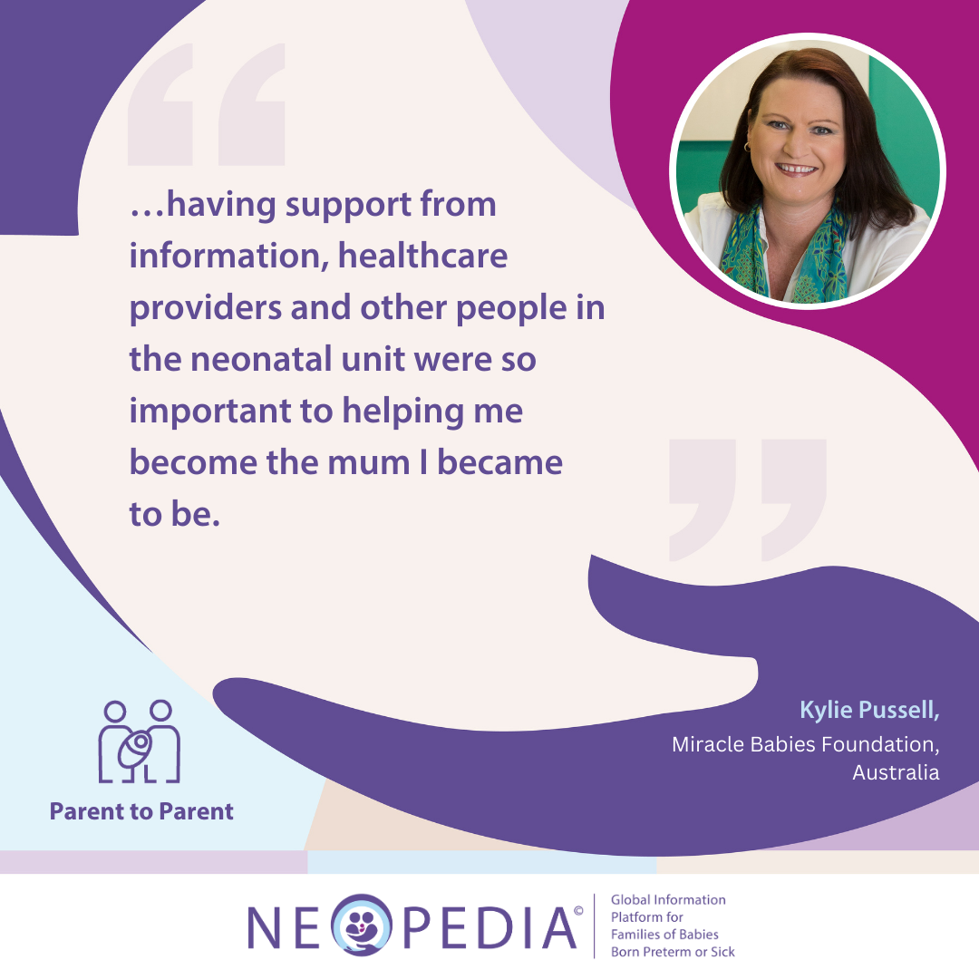 …having support from information, healthcare providers and other people in the neonatal unit were so important to helping me become the mum I became to be.